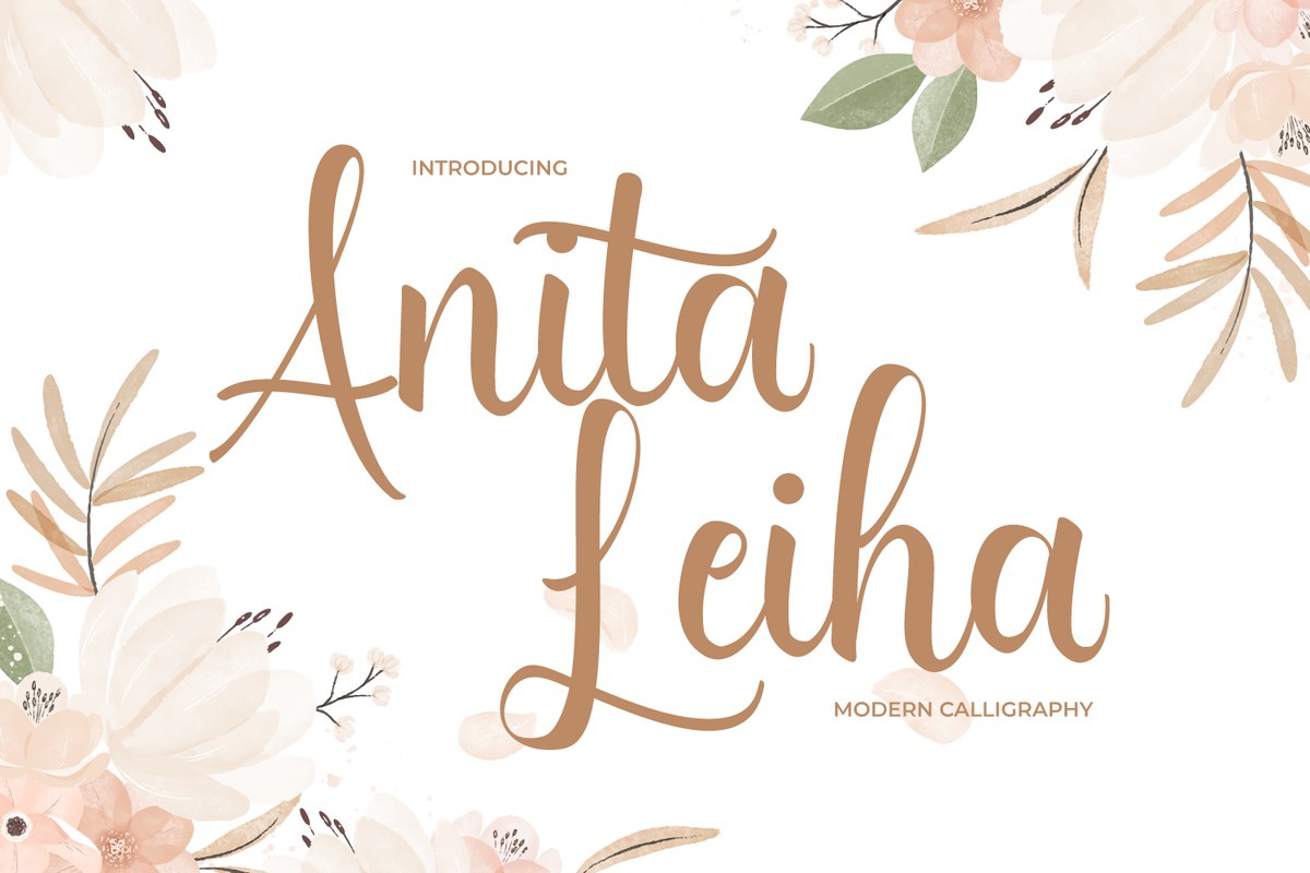 폰트 Anita Leiha