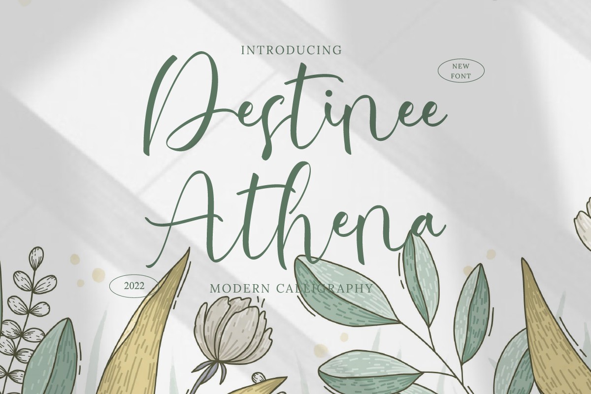 폰트 Destinee Athena
