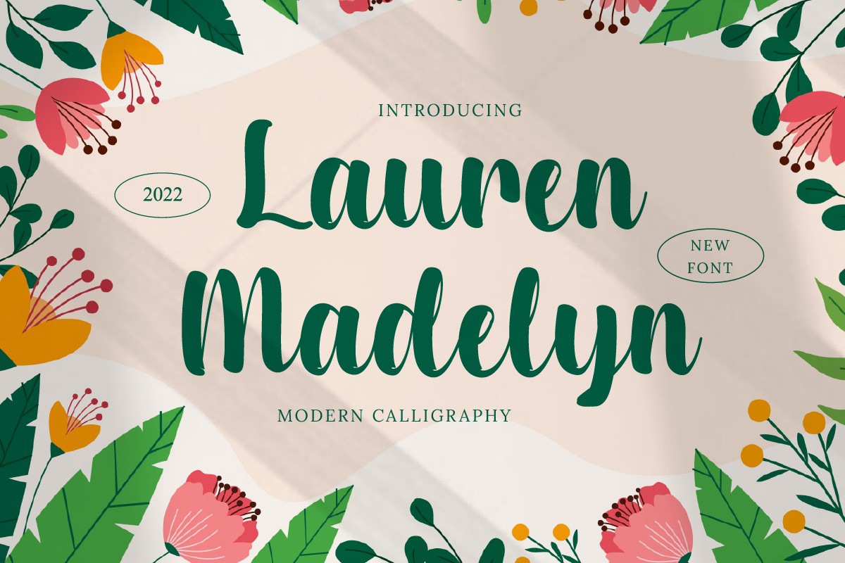 폰트 Lauren Madelyn