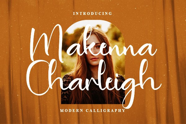 폰트 Makenna Charleigh