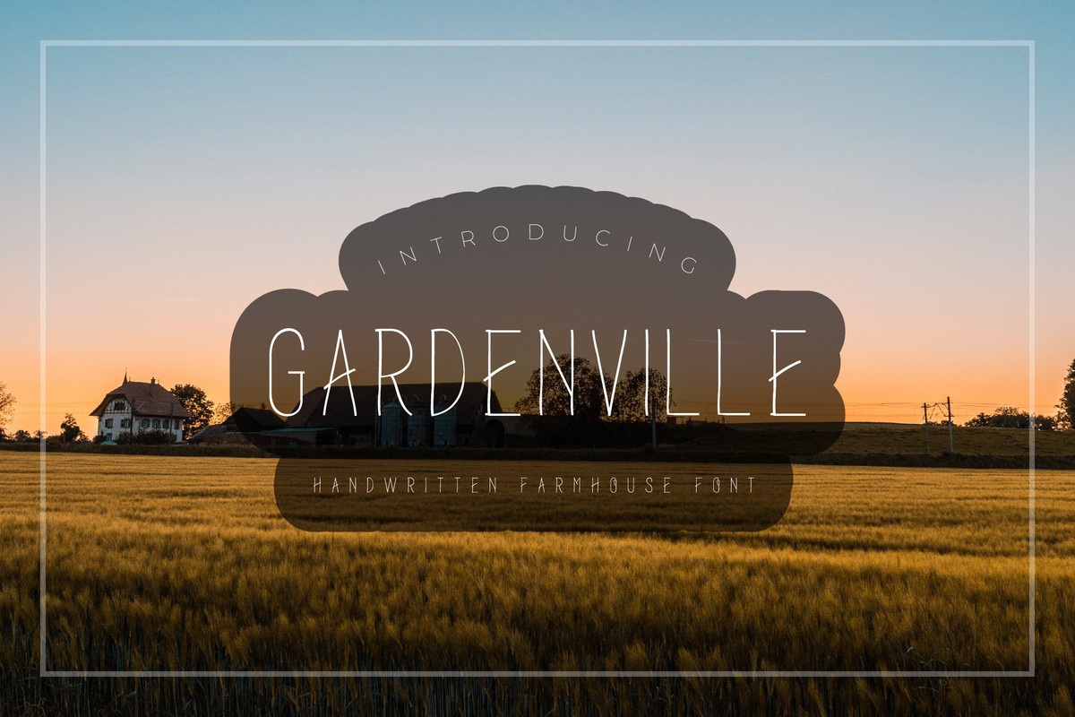 폰트 Garden Ville