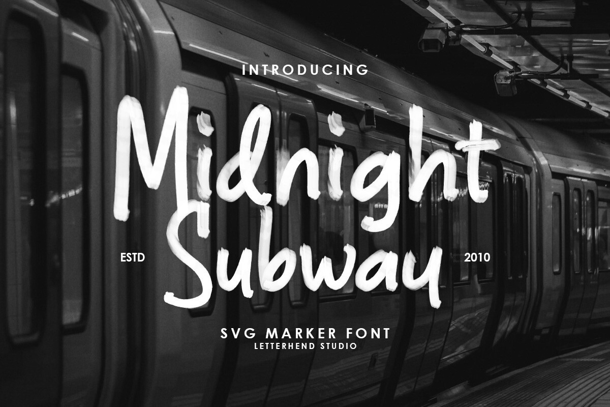 폰트 Midnight Subway