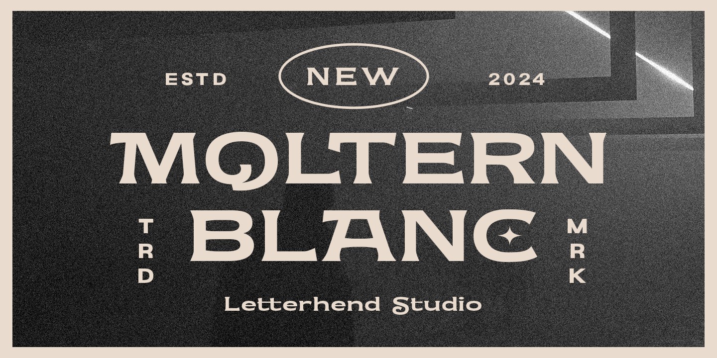 폰트 Moltern Blanc