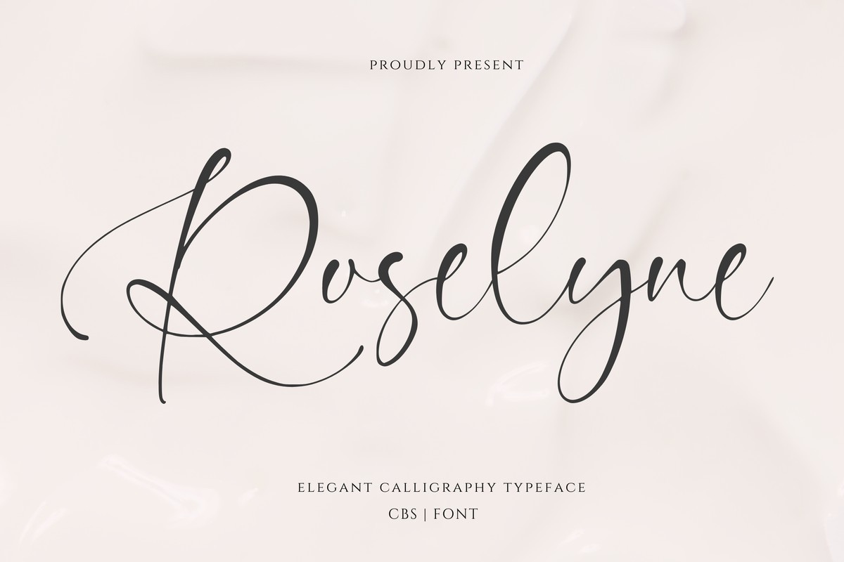 폰트 Roselyne