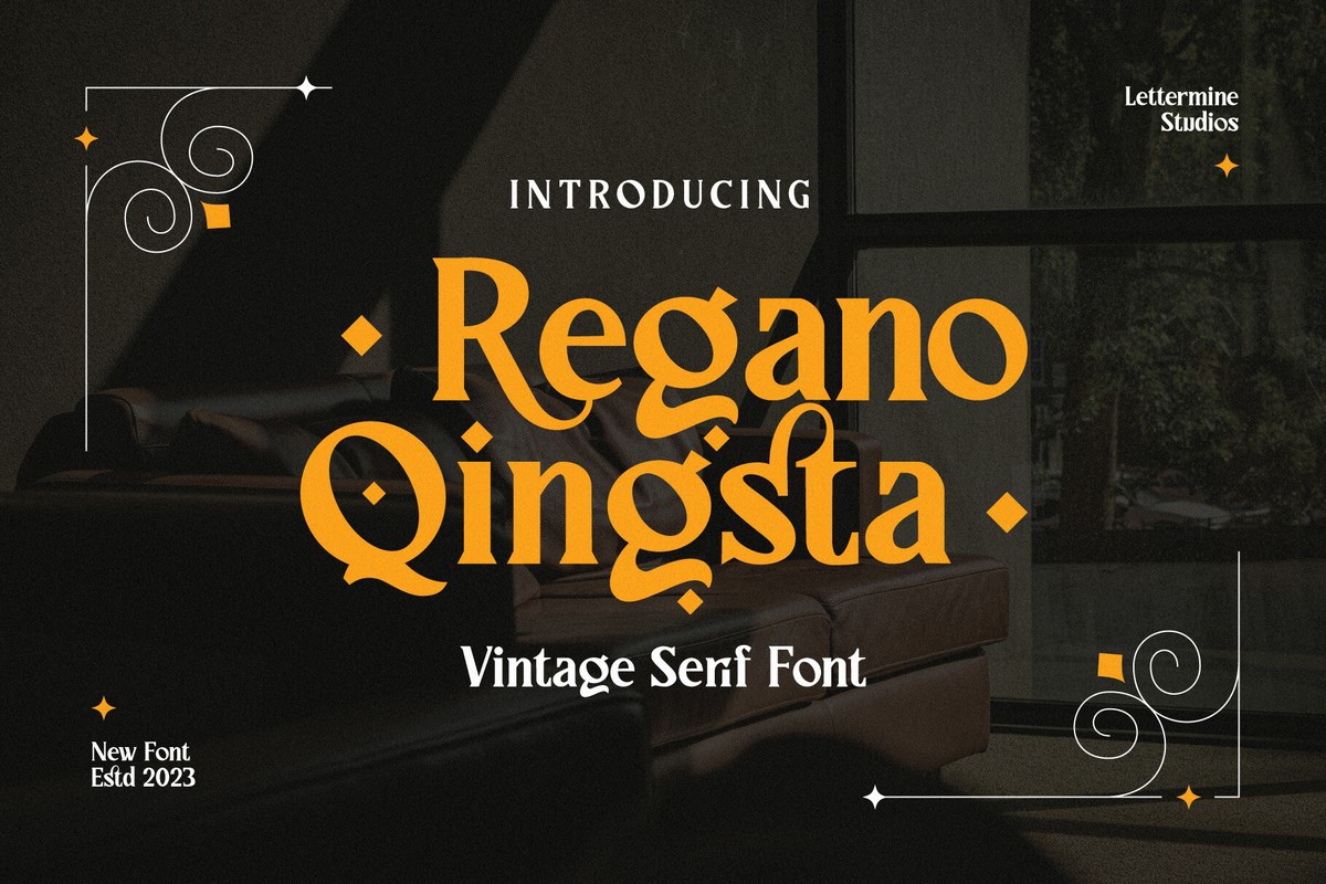 폰트 Regano Qingsta