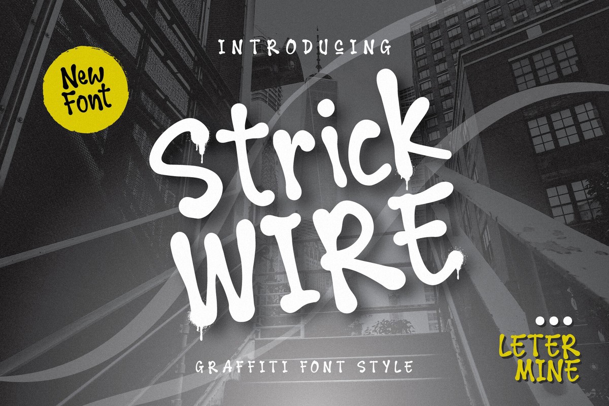 폰트 Strick Wire