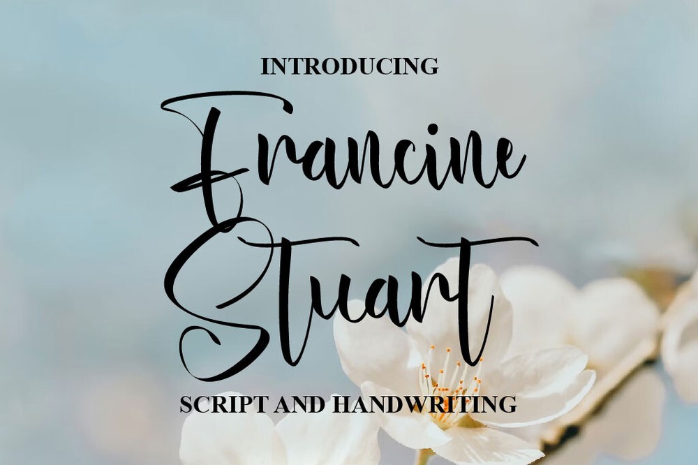 폰트 Francine Stuart