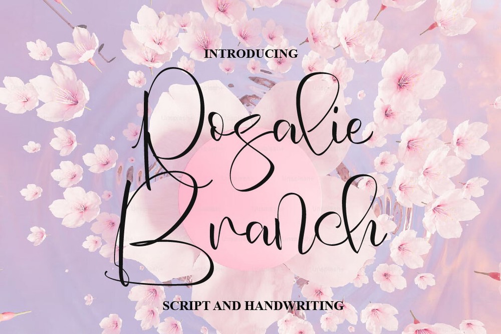 폰트 Rosalie Branch