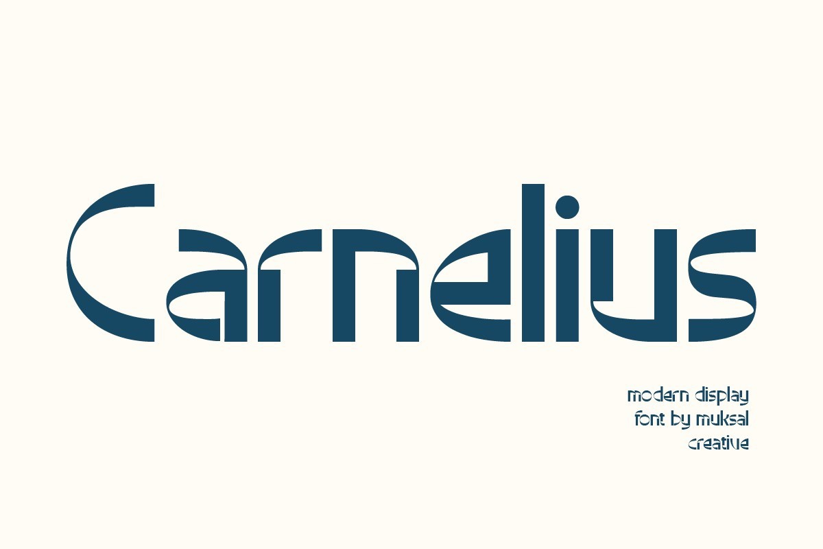 폰트 Carnelius