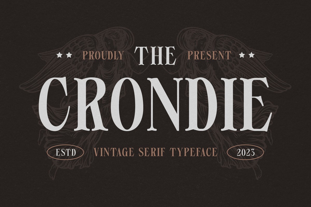 폰트 Crondie