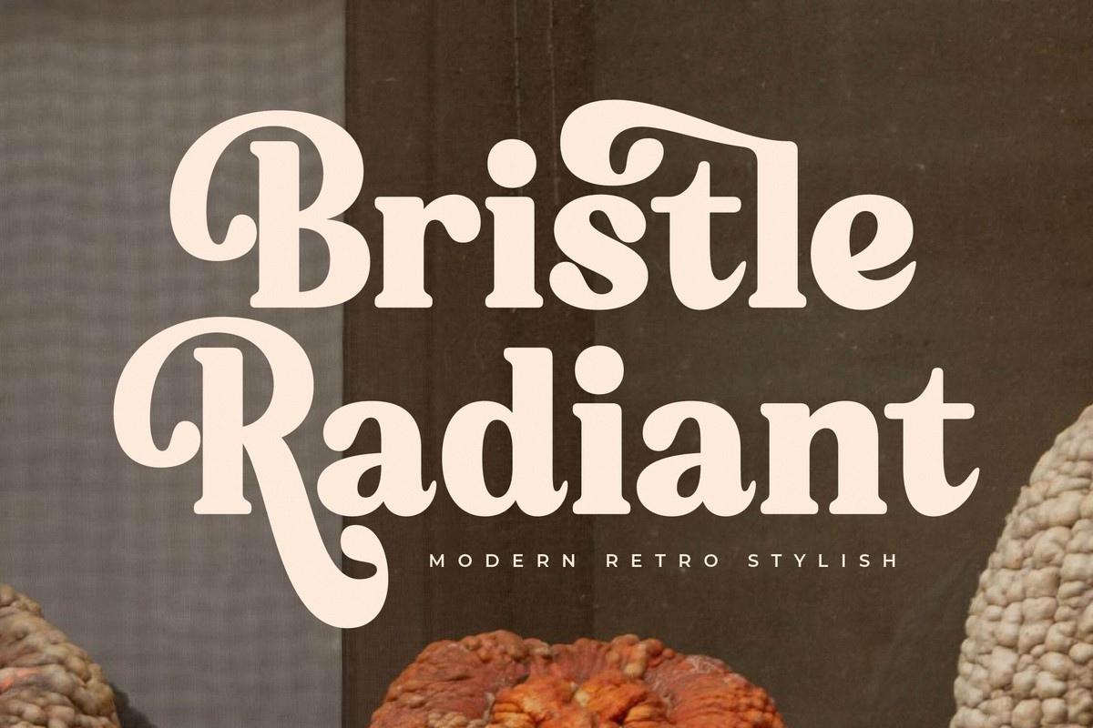 폰트 Bristle Radiant