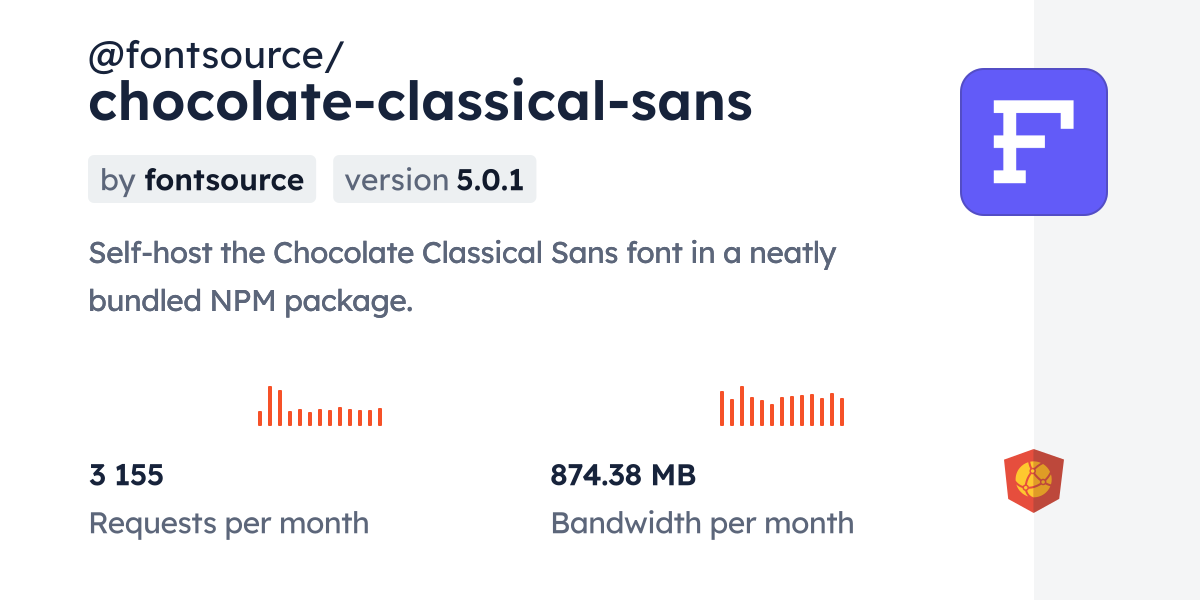 폰트 Chocolate Classical Sans