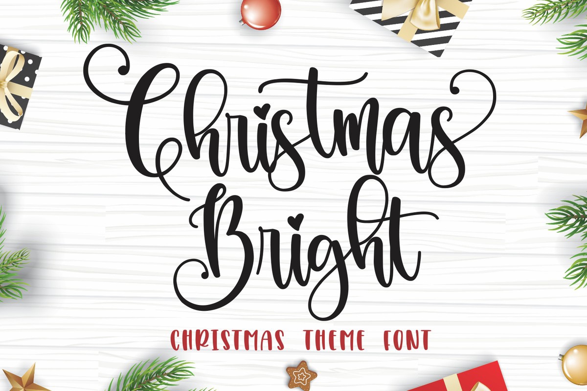 폰트 Christmas Bright