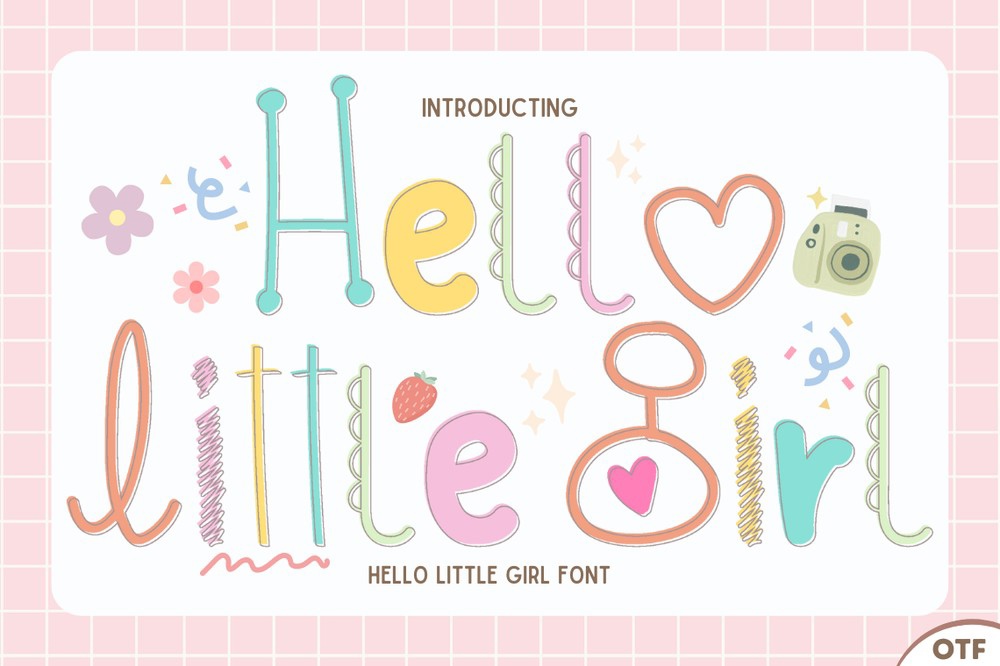 폰트 Hello Little Girl