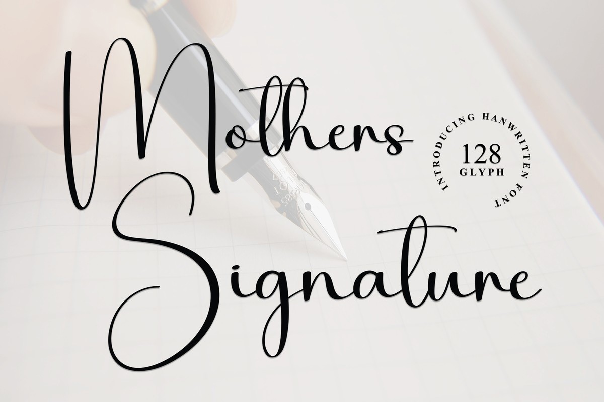 폰트 Mothers Signature