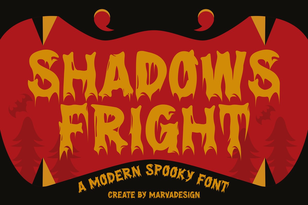 폰트 Shadows Fright