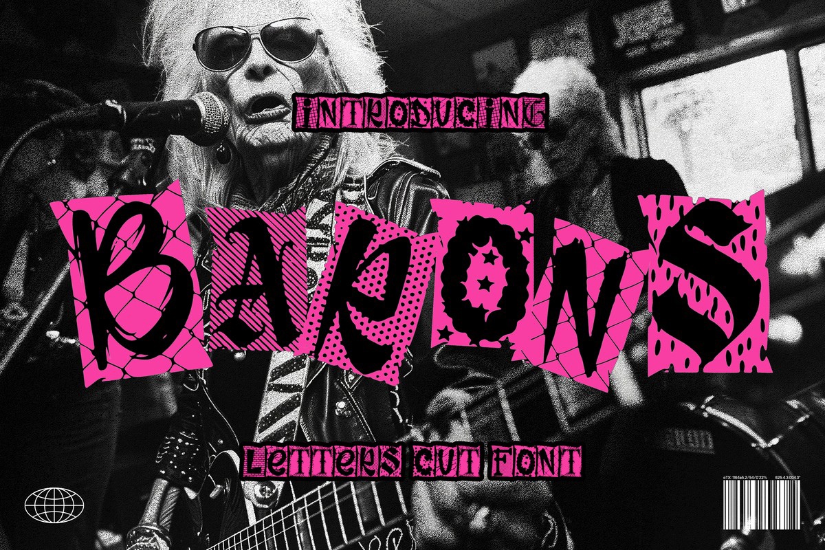 폰트 Barons Letter Cut