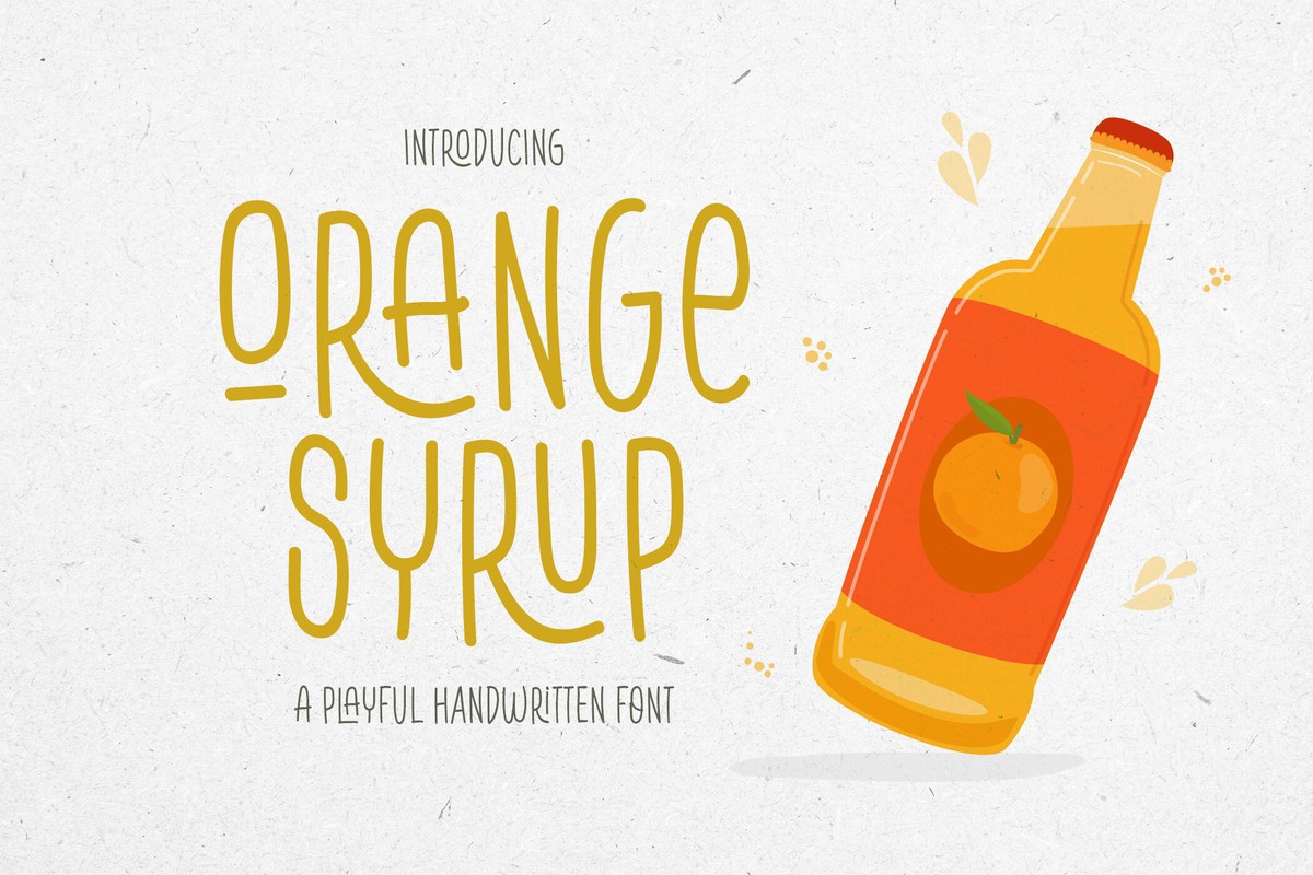 폰트 Orange Syrup