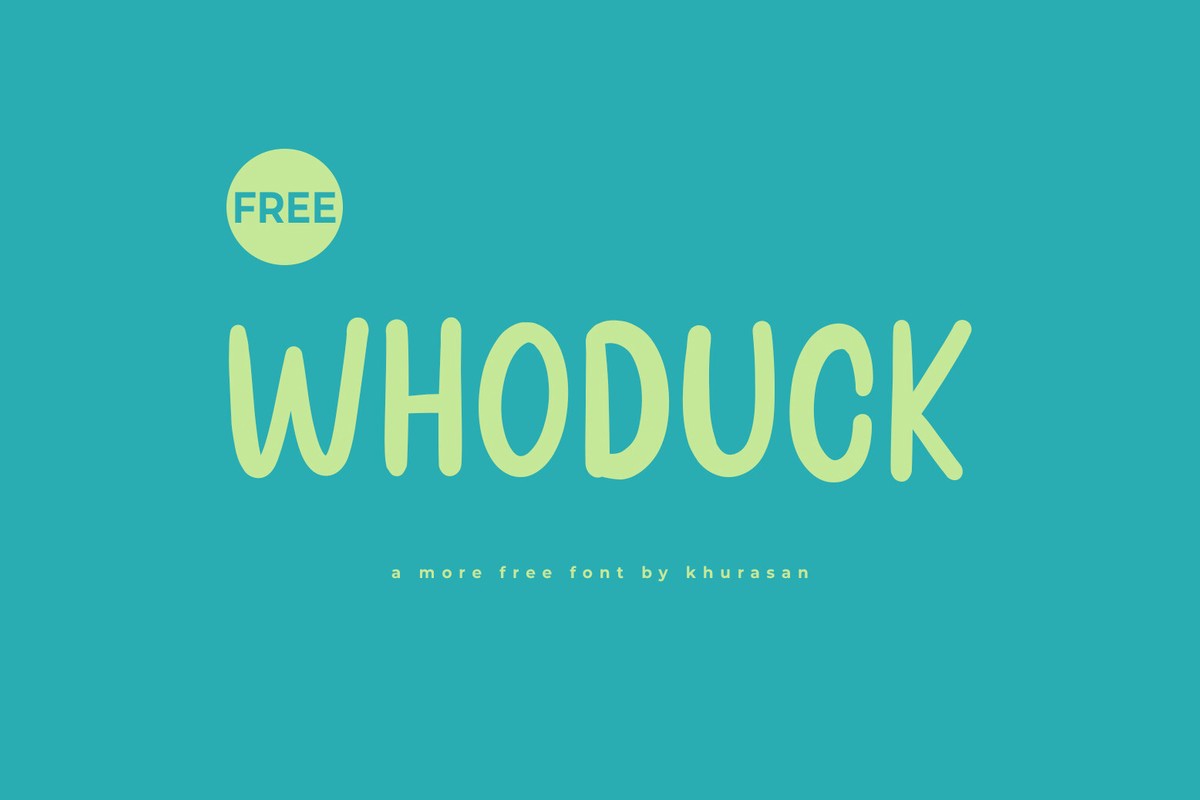 폰트 Whoduck