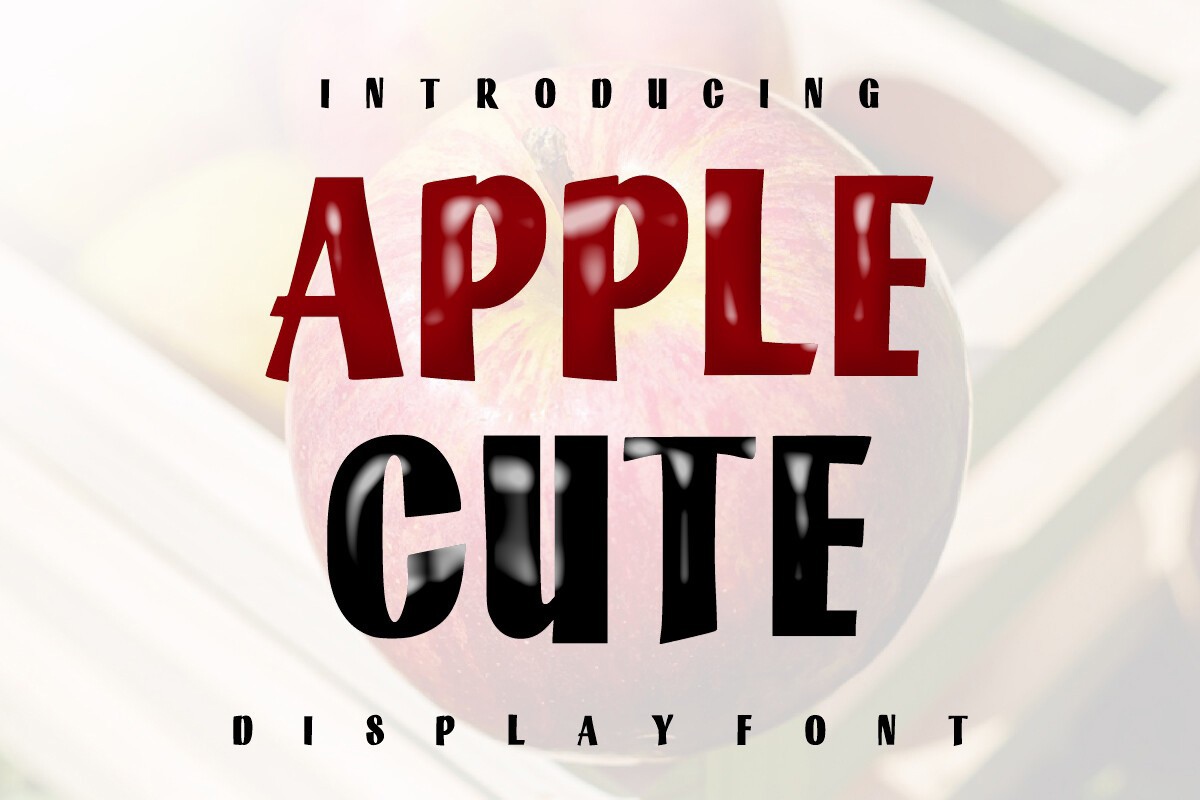 폰트 Apple Cute