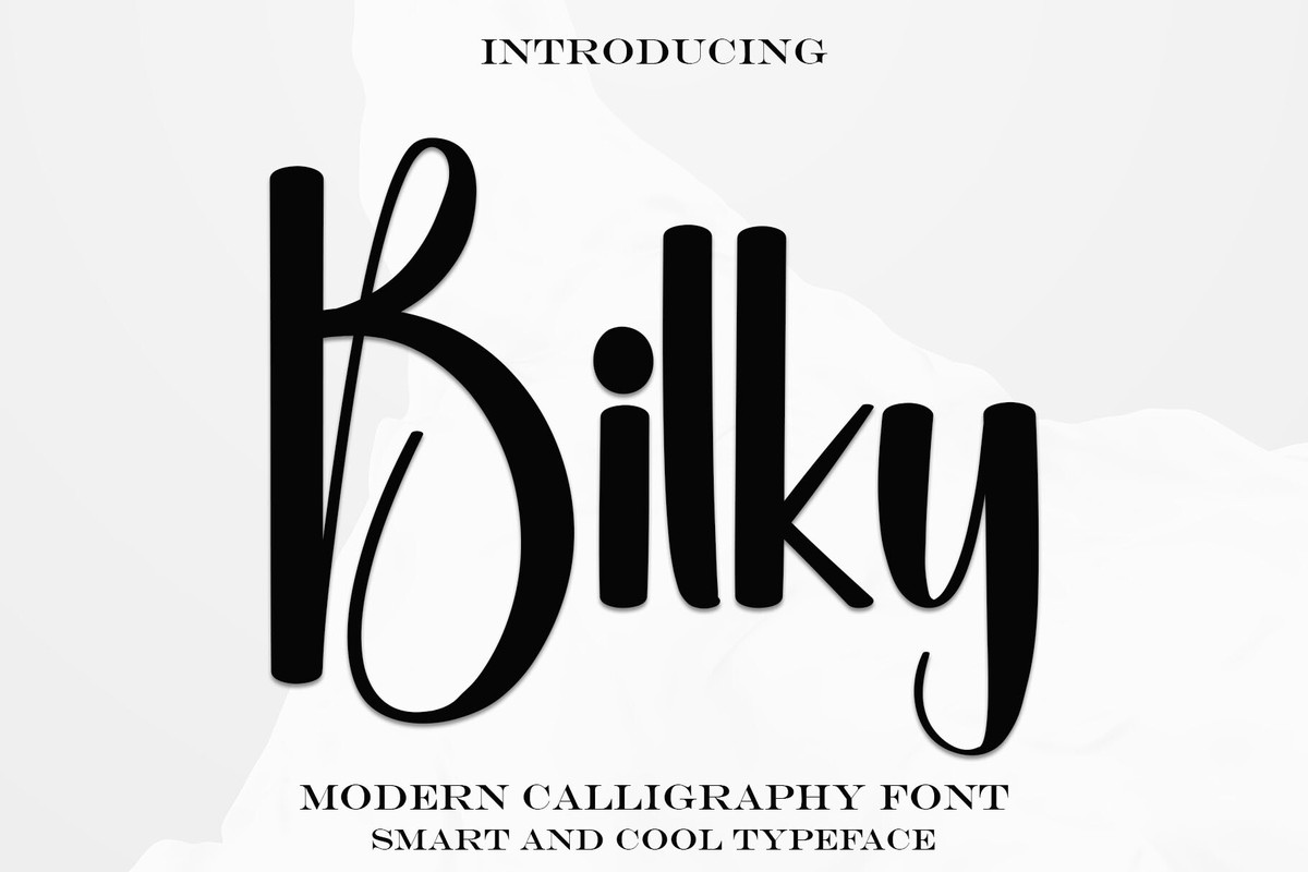 폰트 Bilky