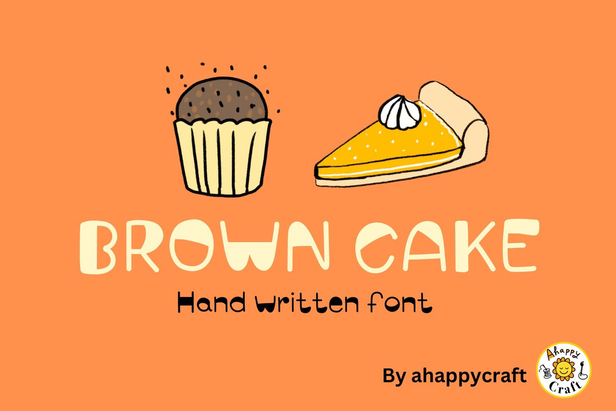 폰트 Browncake