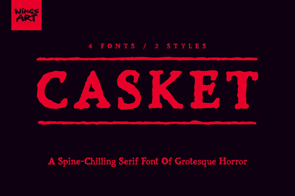폰트 Casket