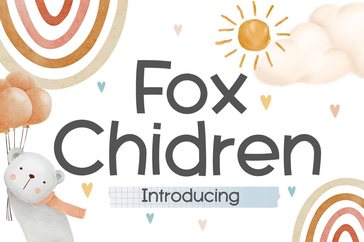 폰트 Fox Chidren