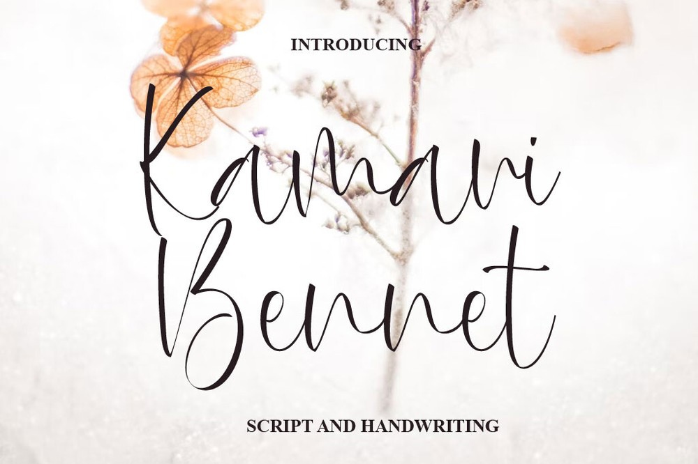 폰트 Kamari Bennett