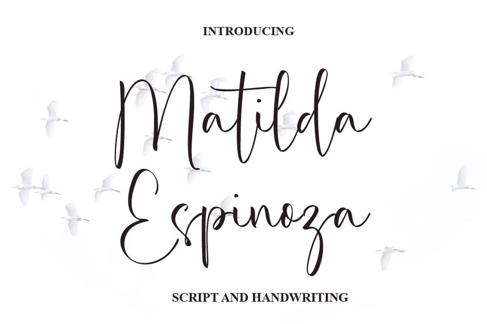 폰트 Matilda Espinoza
