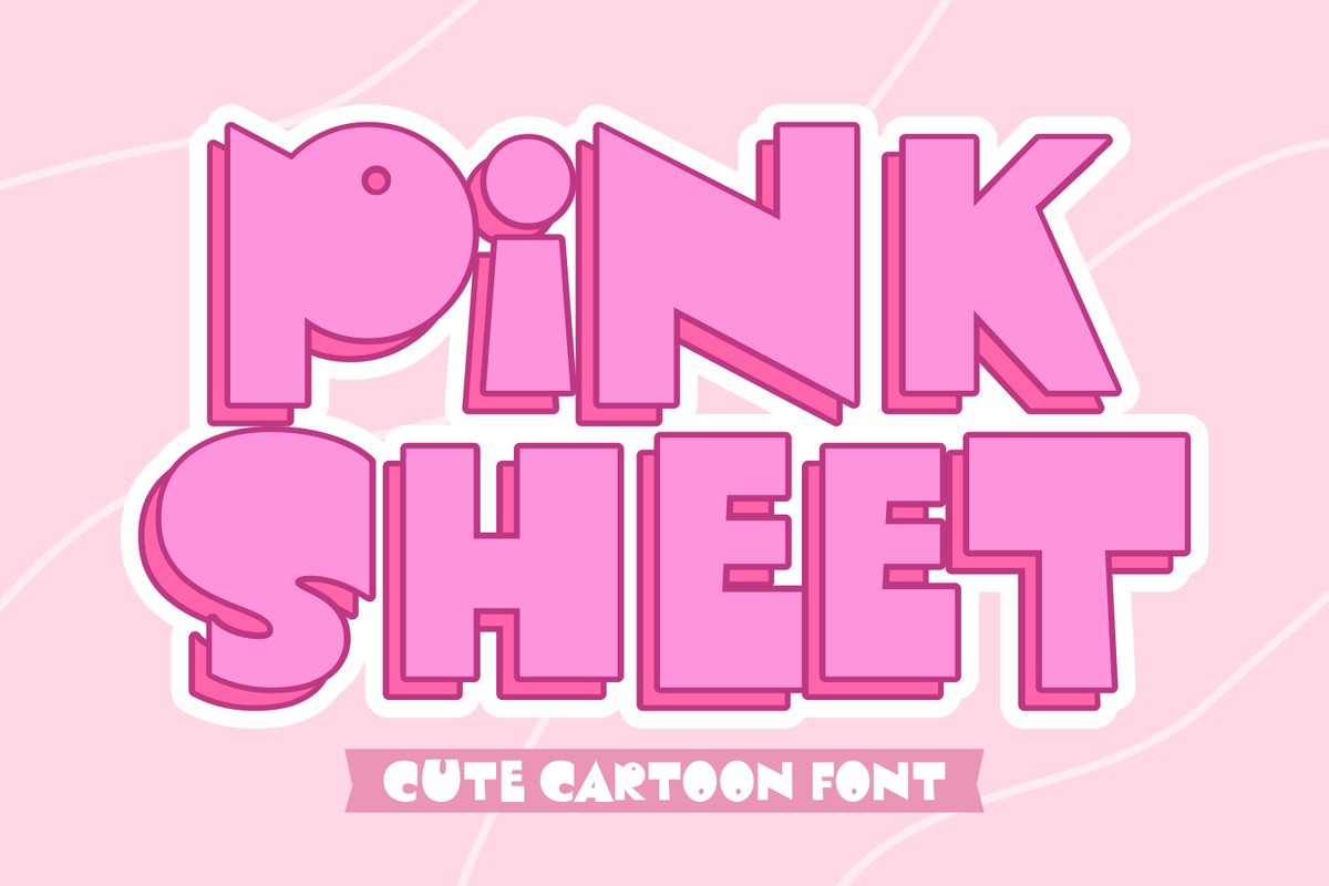 폰트 Pink Sheet