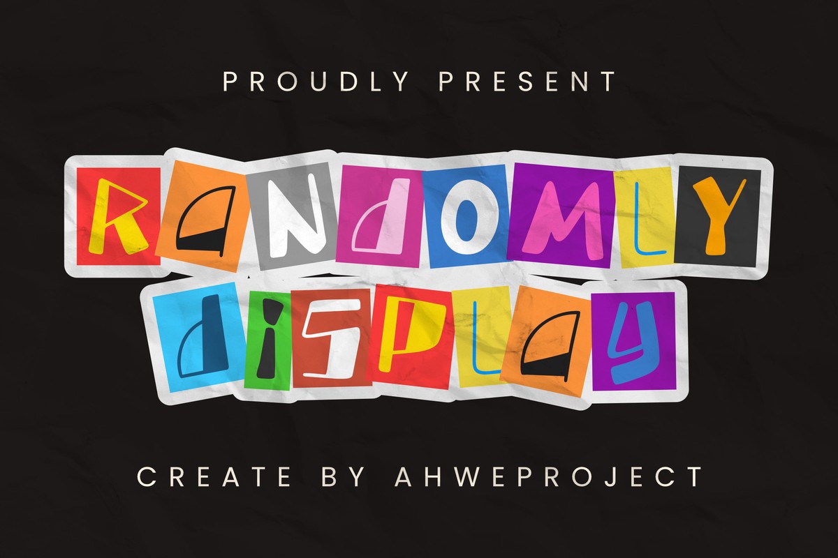 폰트 Randomly