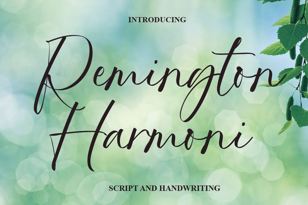 폰트 Remington Harmoni