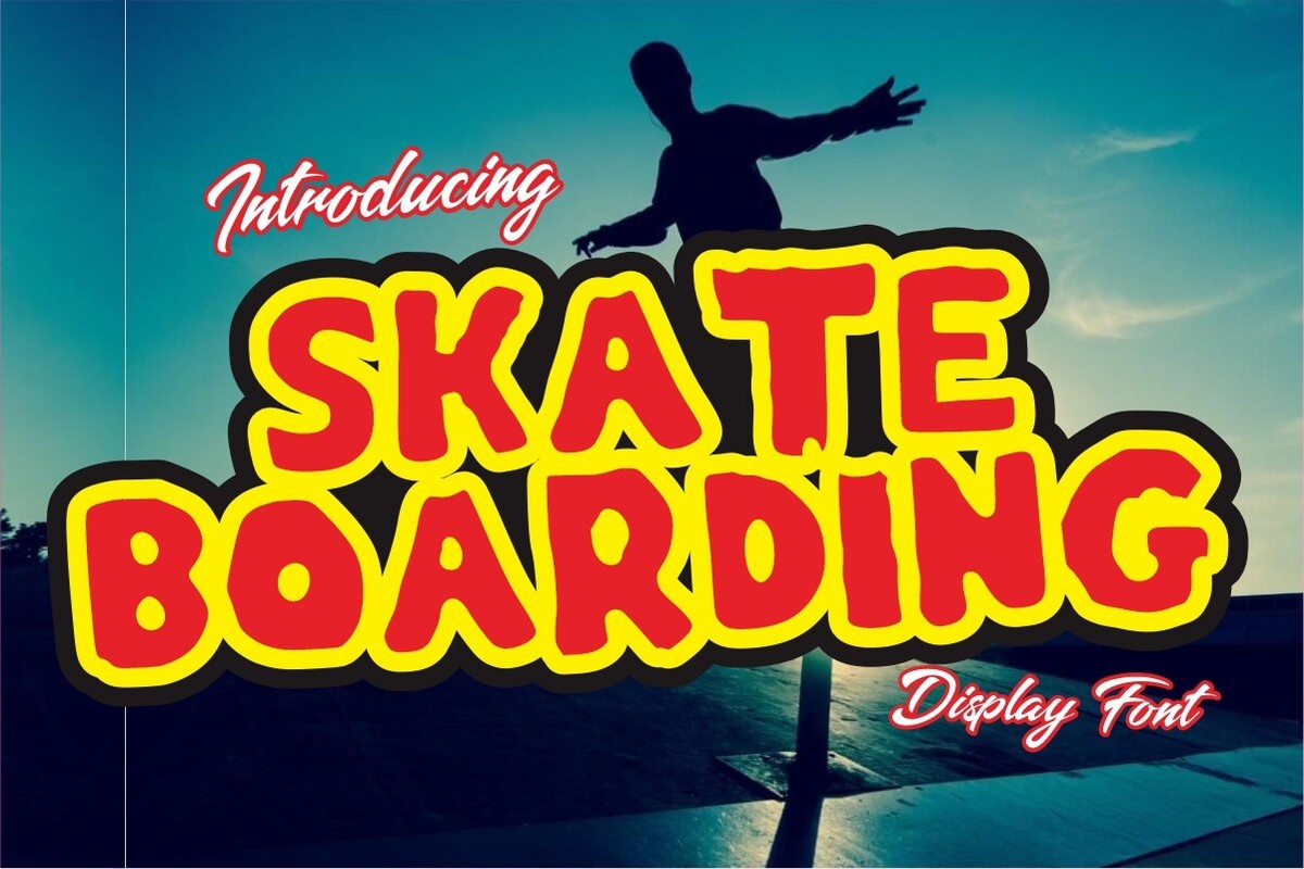 폰트 Skateboarding
