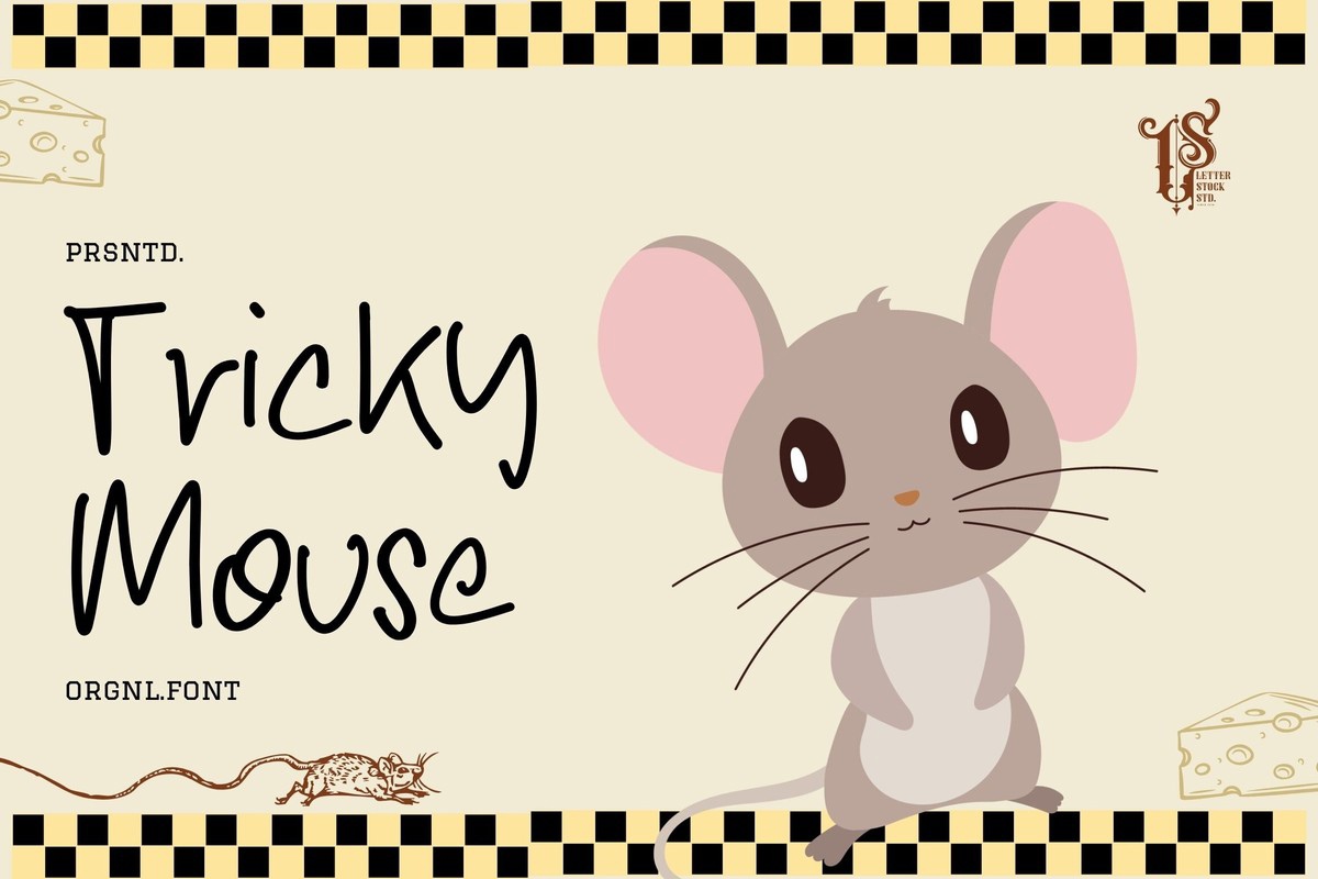 폰트 Tricky Mouse