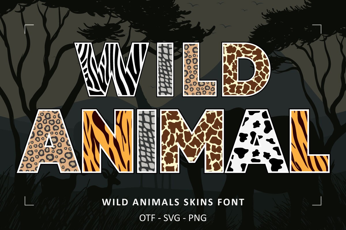 폰트 Wild Animals Skins