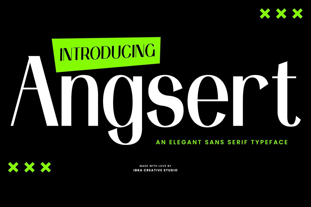 폰트 Angsert