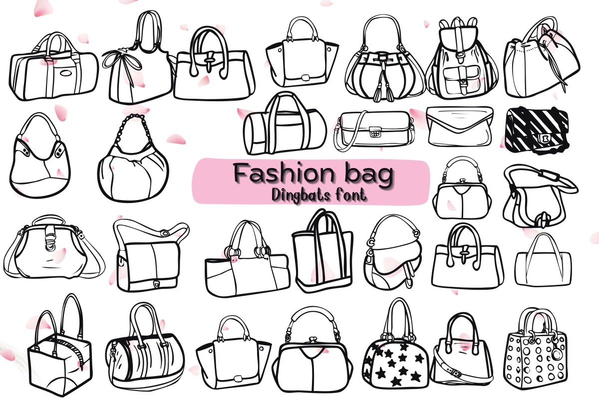 폰트 Fashion Bag
