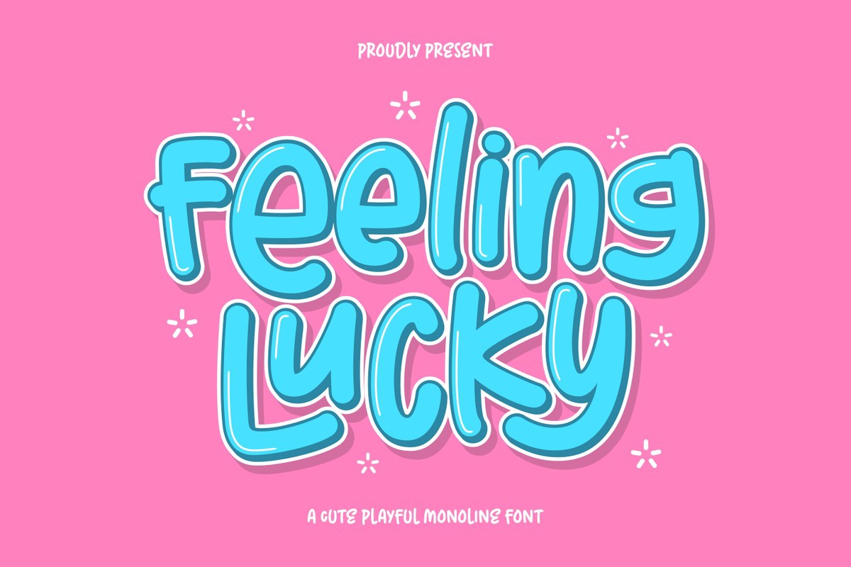 폰트 Feeling Lucky