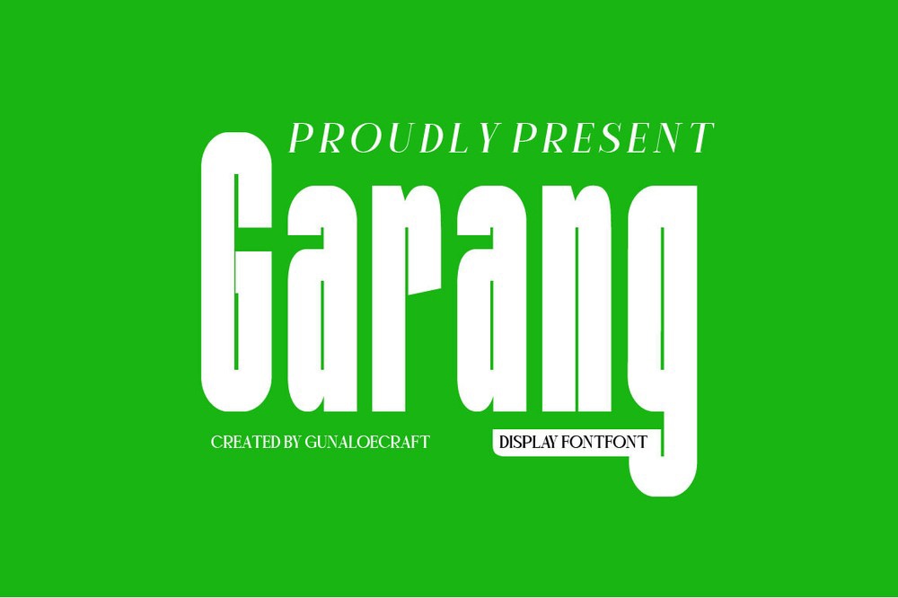 폰트 Garang