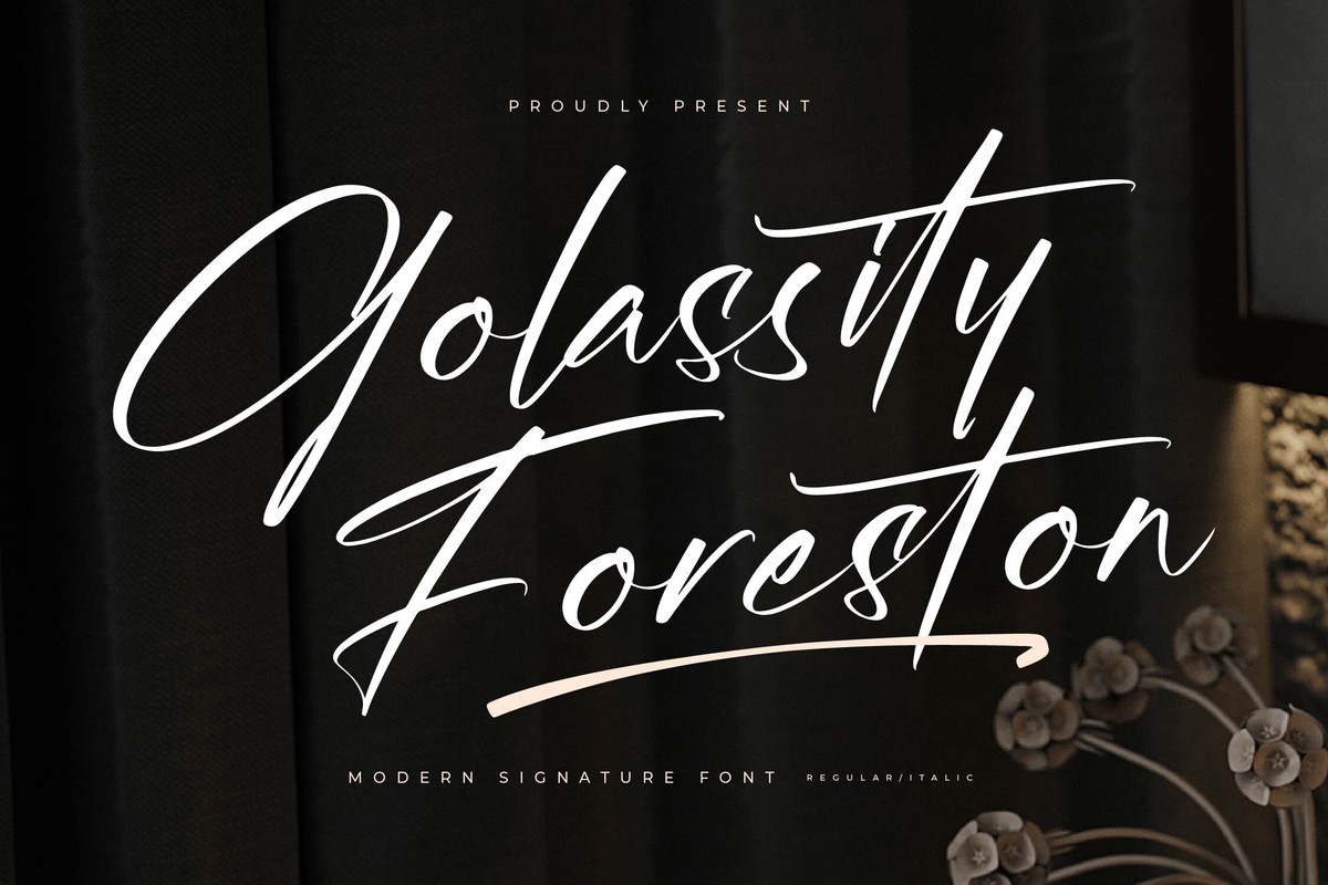 폰트 Golassity Foreston