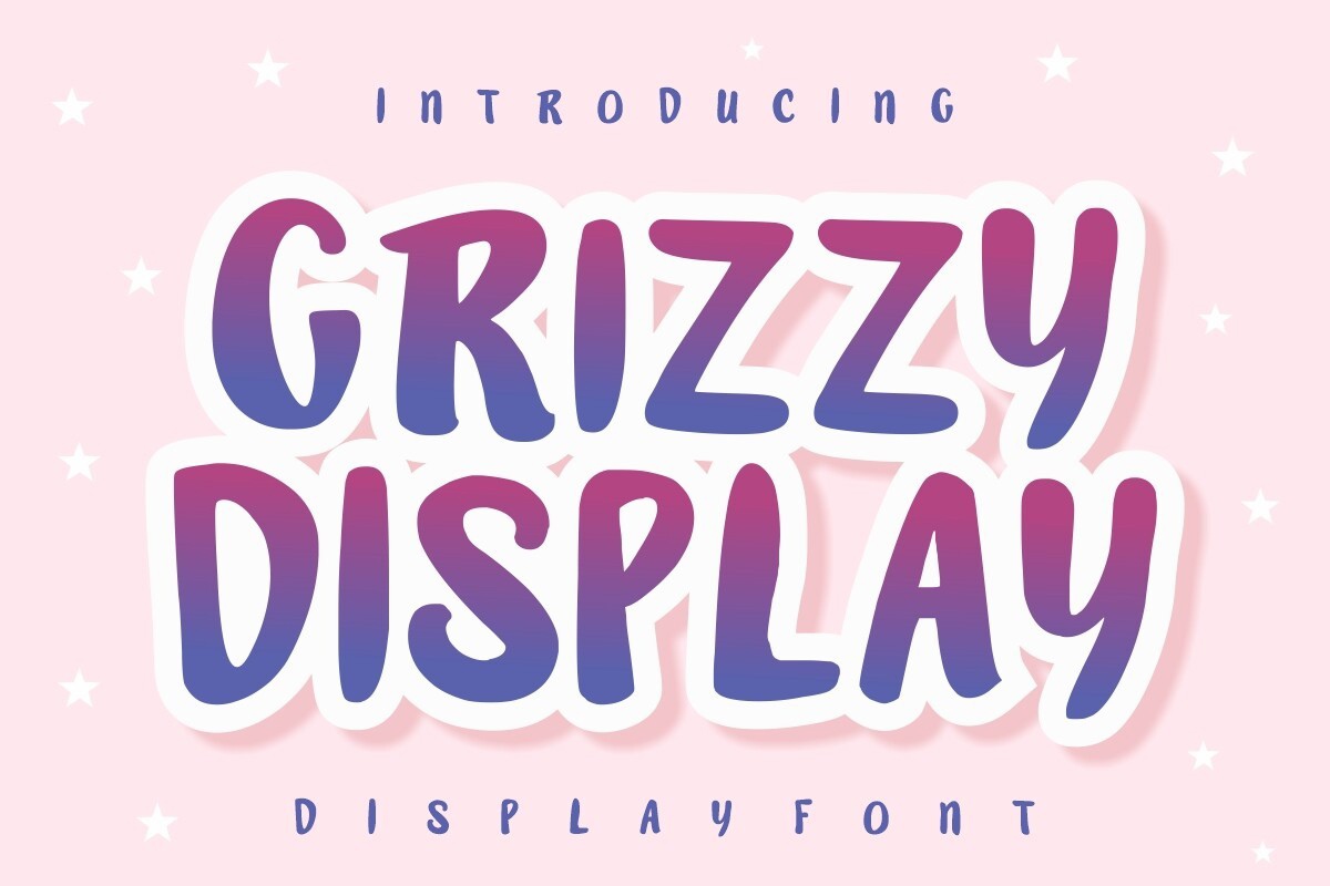 폰트 Grizzy Display