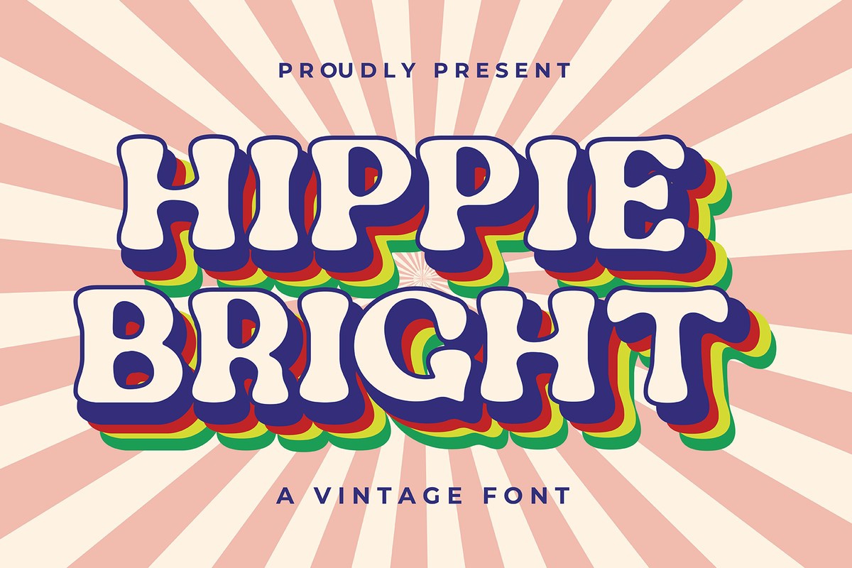 폰트 Hippie Bright