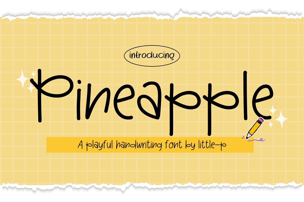 폰트 Pinеapple