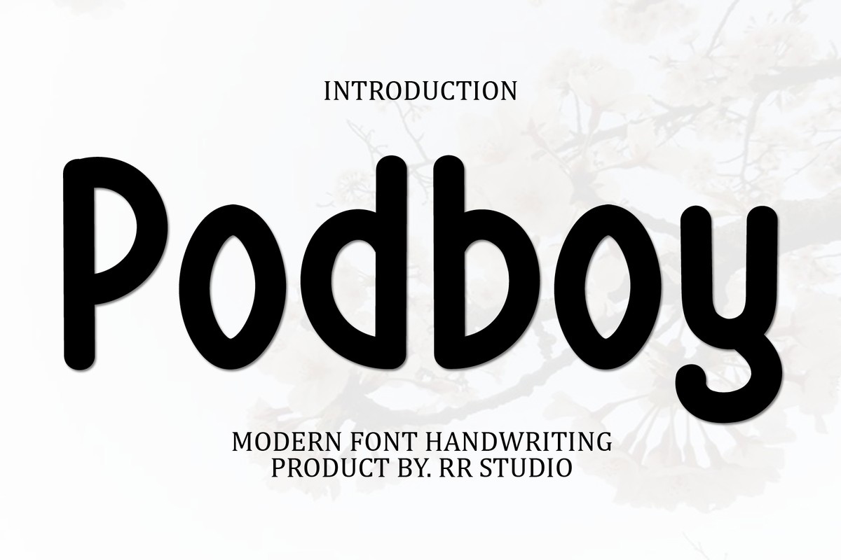 폰트 Podboy