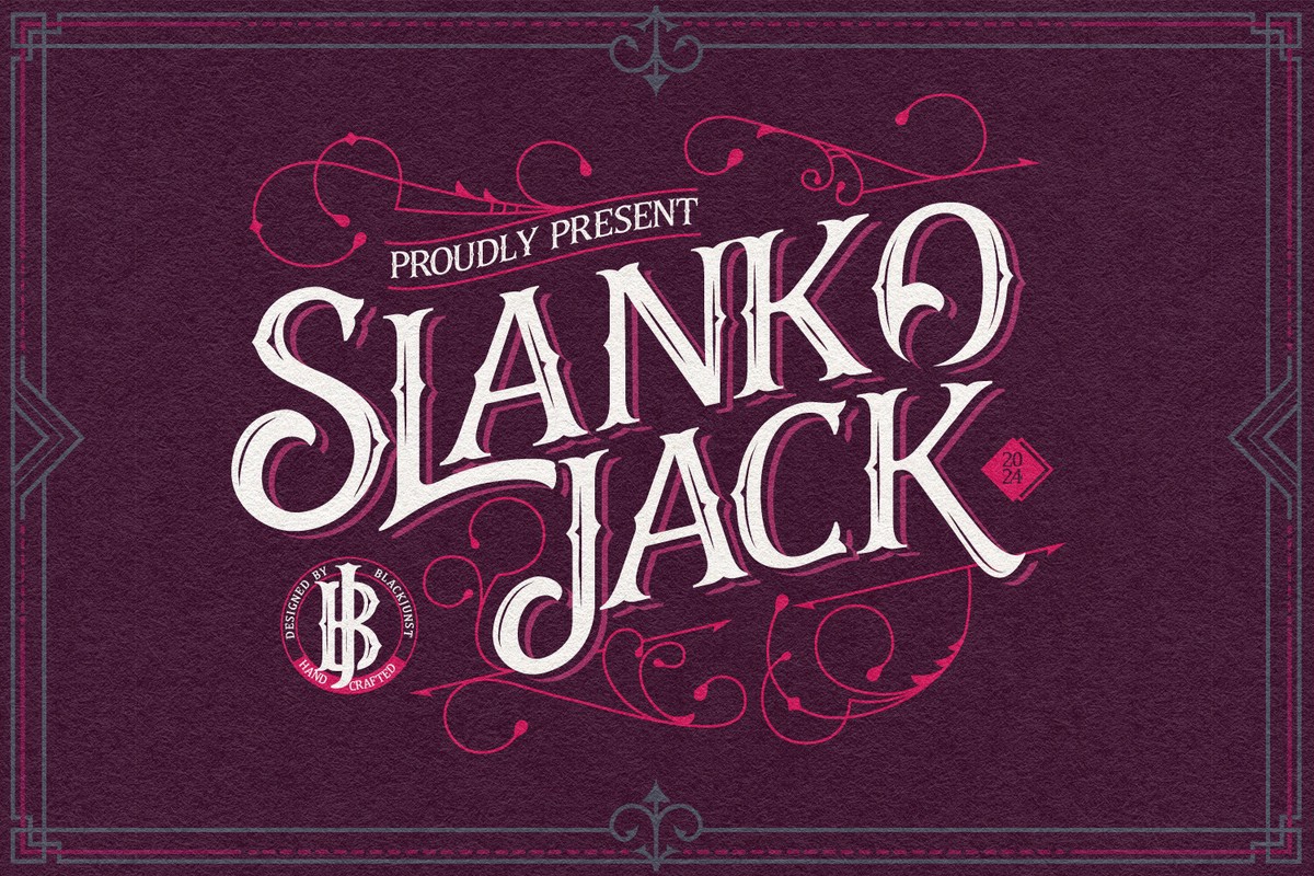 폰트 Slanko Jack