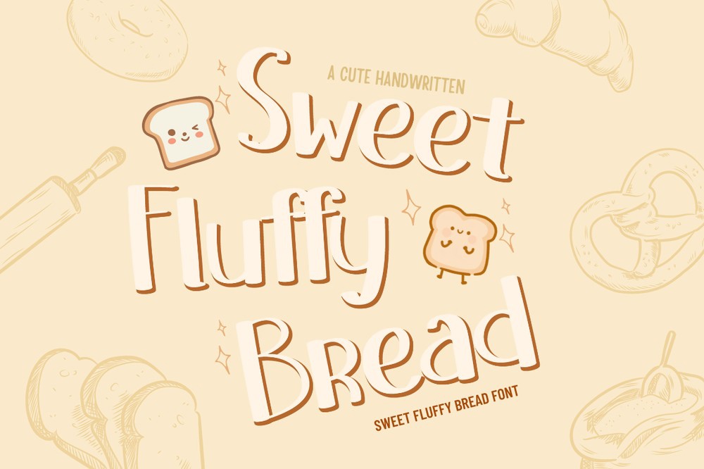 폰트 Sweet Fluffy Bread