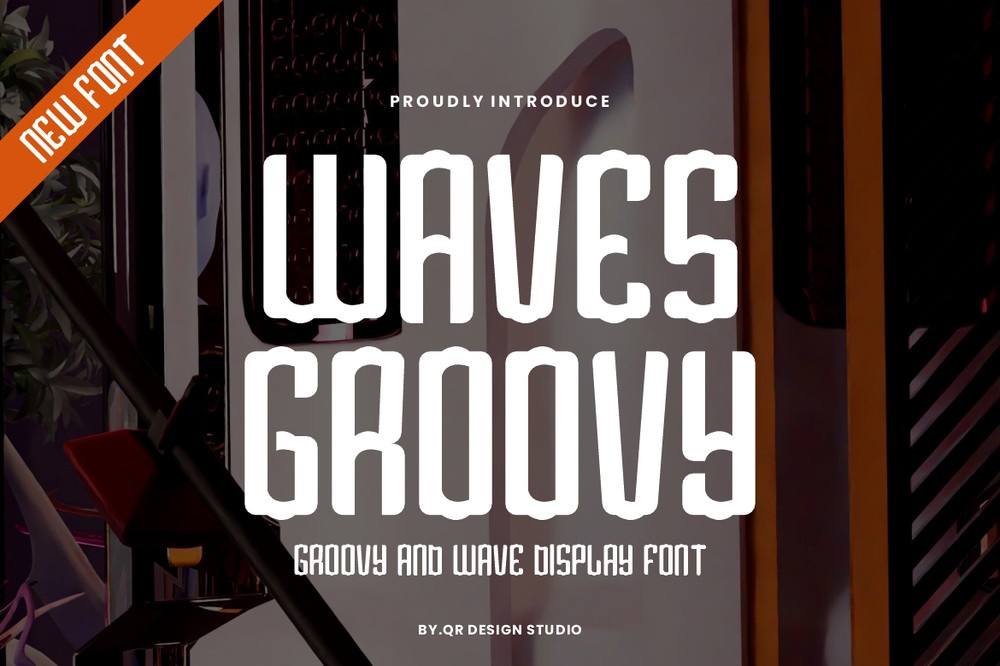 폰트 Waves Groovy