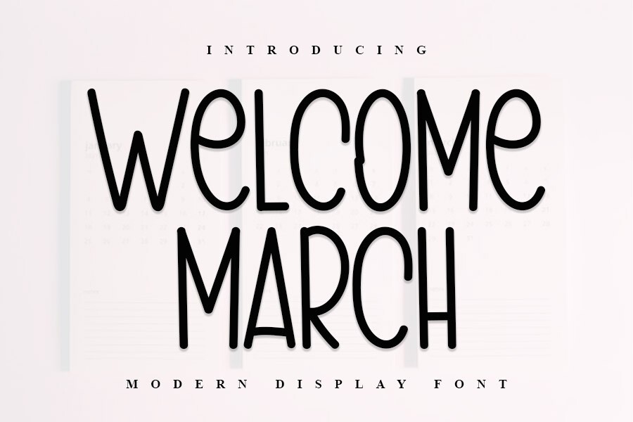 폰트 Welcome March