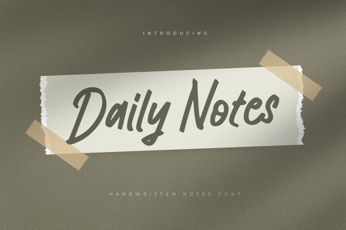 폰트 Daily Notes